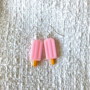 Pink Popsicle Earrings - Brand New!